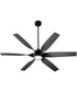 60" Kimbo 1-light LED Patio Ceiling Fan Matte Black