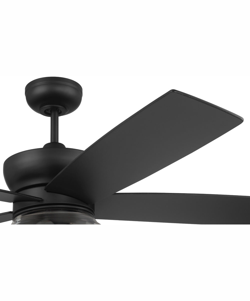 52" Gibson 3-Light Ceiling Fan Flat Black
