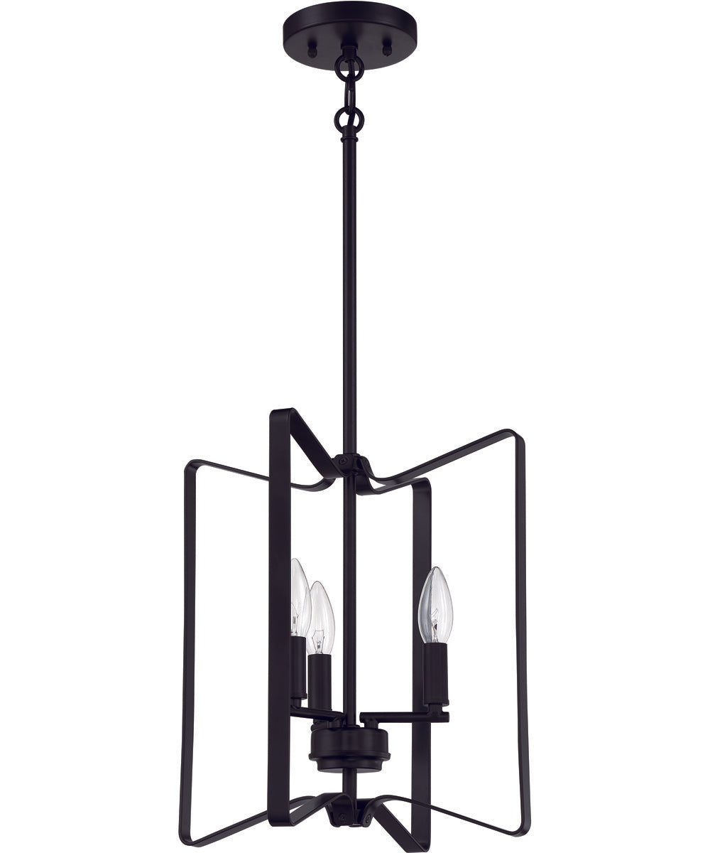 Shayna 3-Light Foyer Flat Black