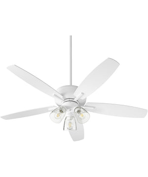 52" Breeze 3-light Ceiling Fan Studio White