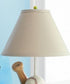 Tennis Ball Lamp Finial, Yellow with Red Stripe 2.25"h