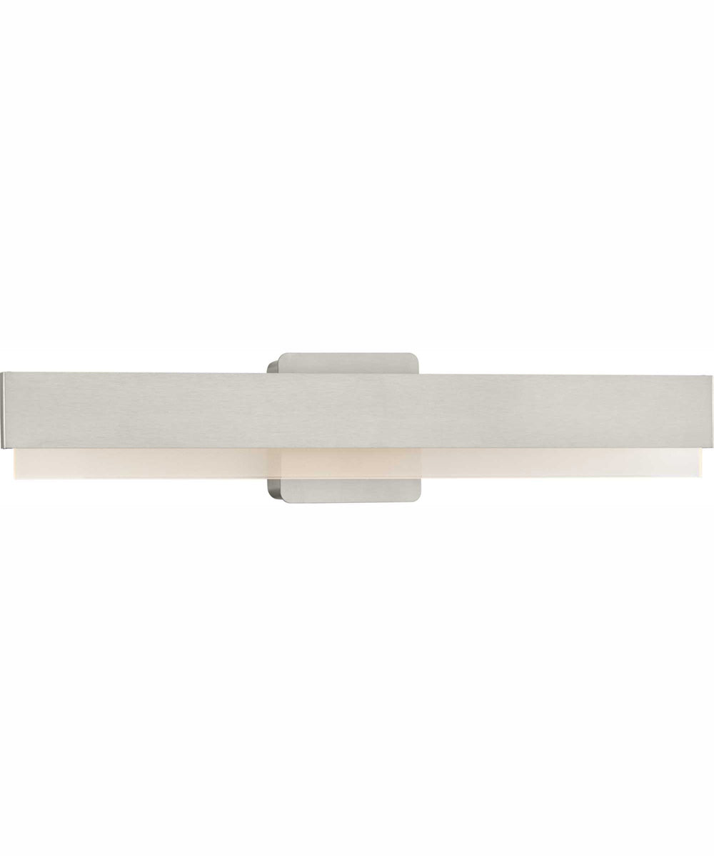 Semblance 24 in. Medium Modern 3CCT Integrated LED Linear Vanity Light Brushed Nickel
