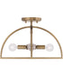 Lawson 4-Light Semi-Flush Aged Brass