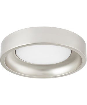 Zeus 1-light LED Patio Ceiling Fan Light Kit Satin Nickel
