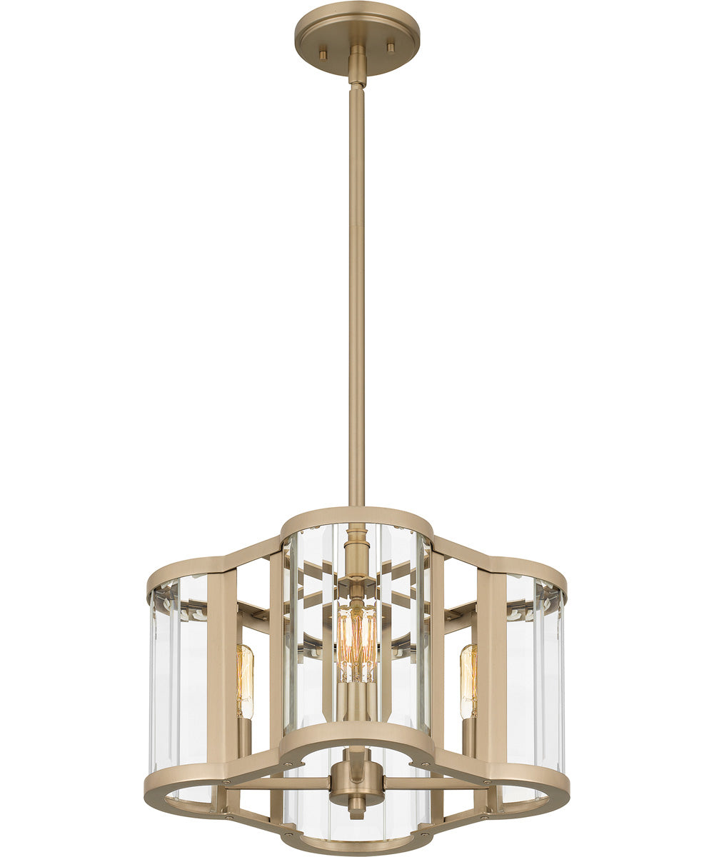 Quoizel Pendant Large 4-light Pendant Bronze Gold