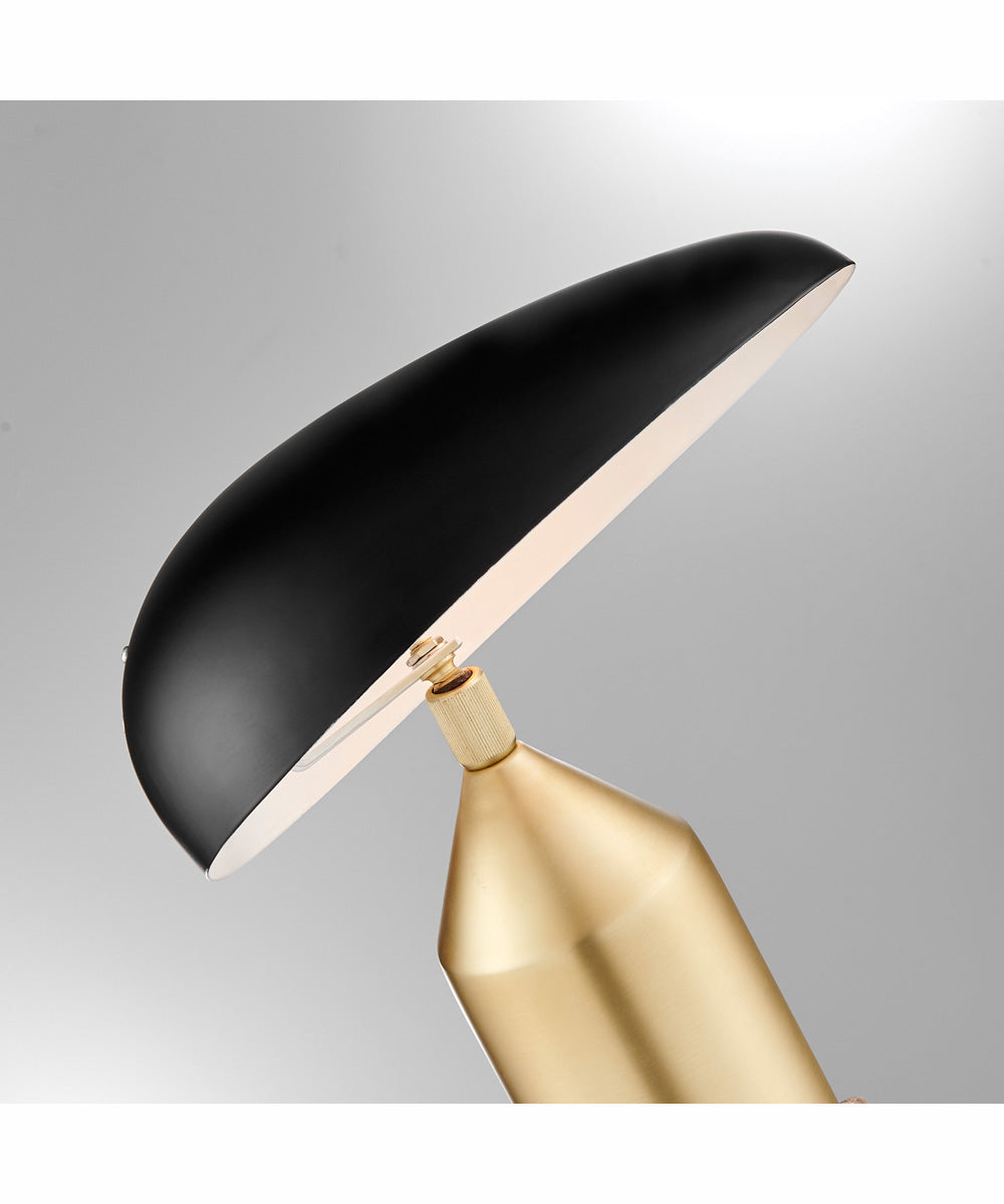 Stanton 1-Light Metal Table Lamp Antique Brass/Black