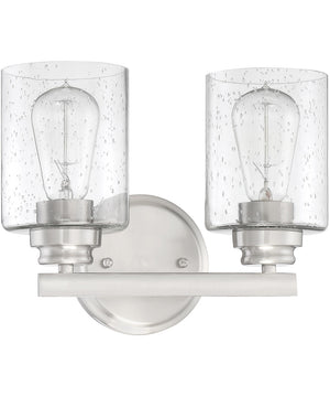 Bolden 2-Light Bath Vanity Light Brushed Polished Nickel