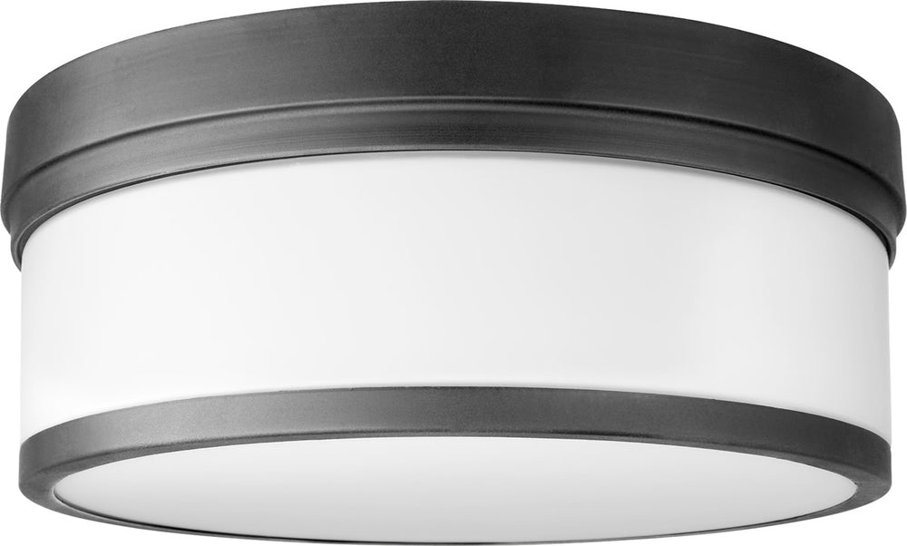 14"W Celeste 3-light Ceiling Flush Mount Noir