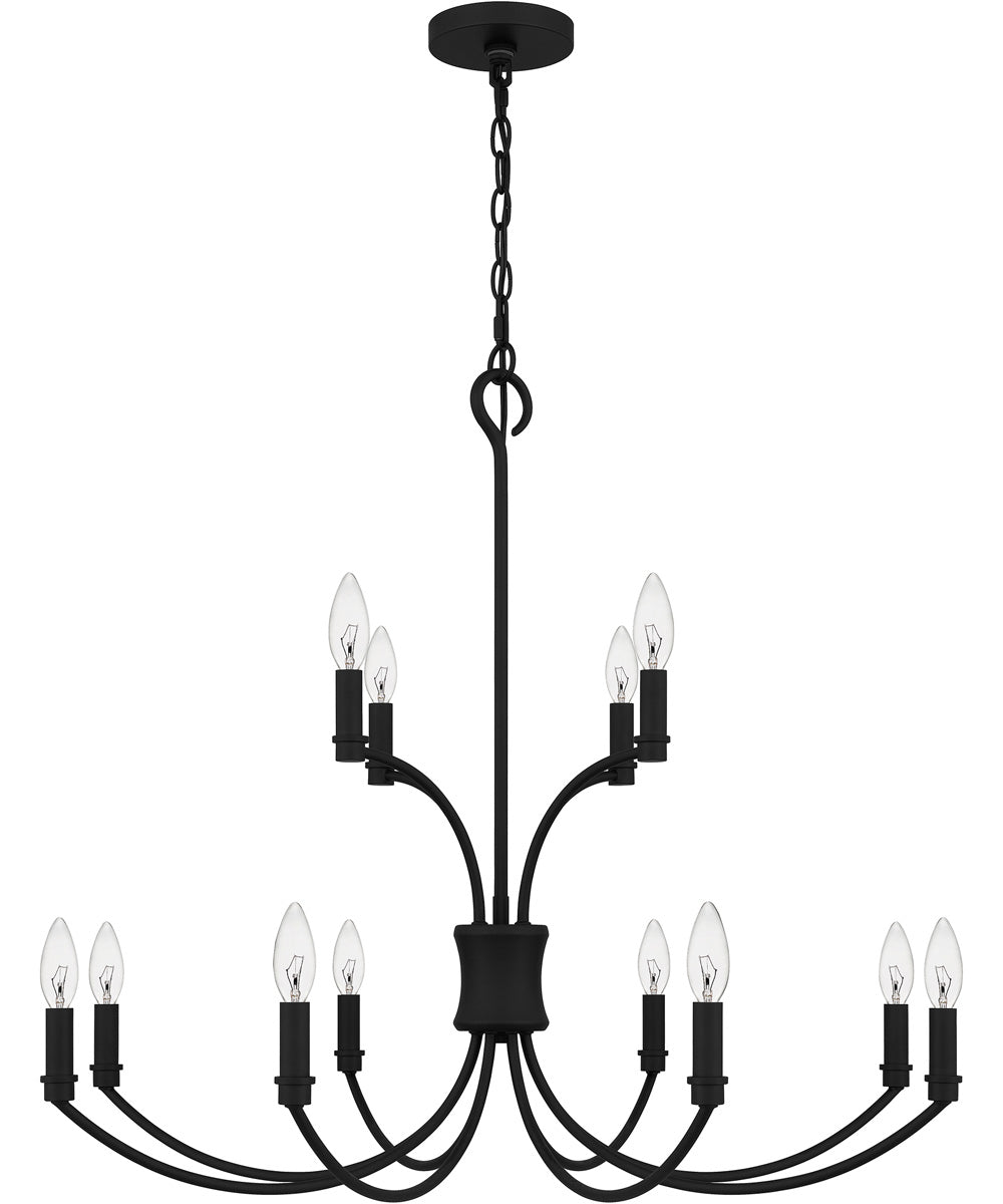 Briar 12-light Chandelier Matte Black