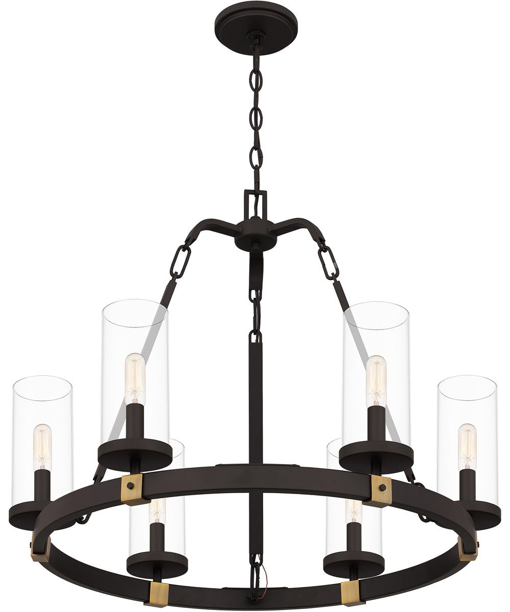 Lisbon 6-light Chandelier Old Bronze