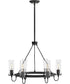 Ryden 6-Light Medium Chandelier in Black