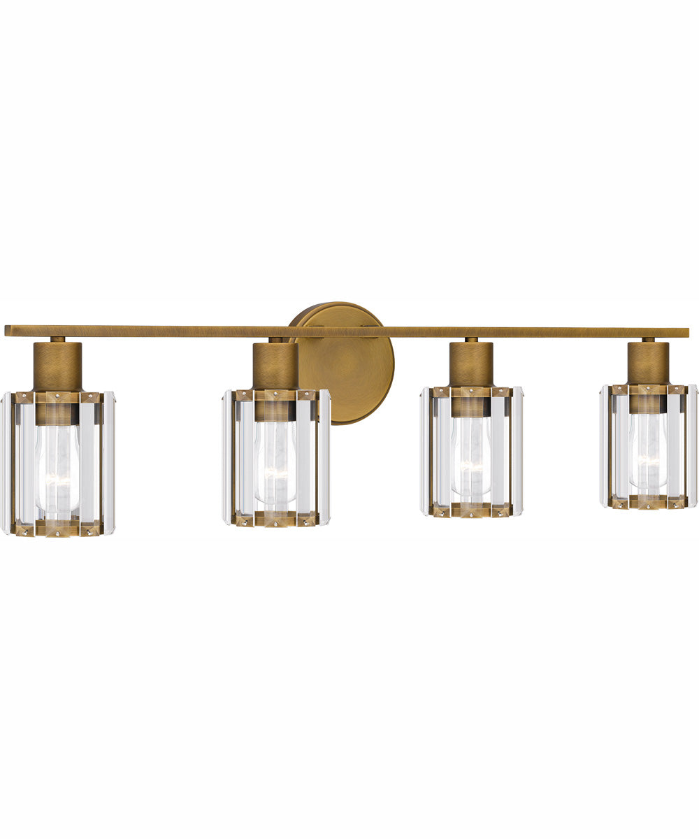 Isla Extra Large 4-light Bath Light Weathered Brass