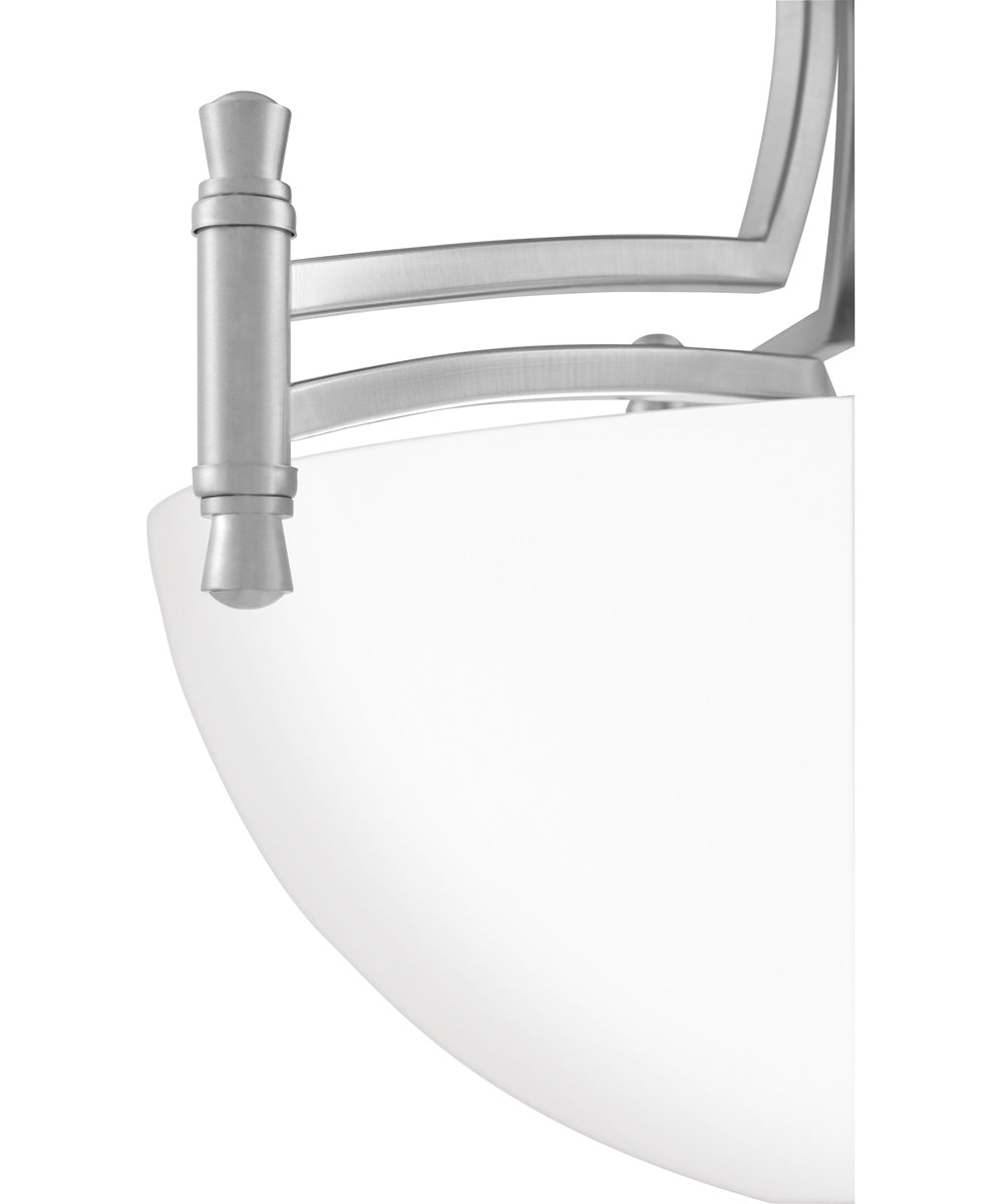 Billingsley Medium 2-light Semi Flush Mount Brushed Nickel