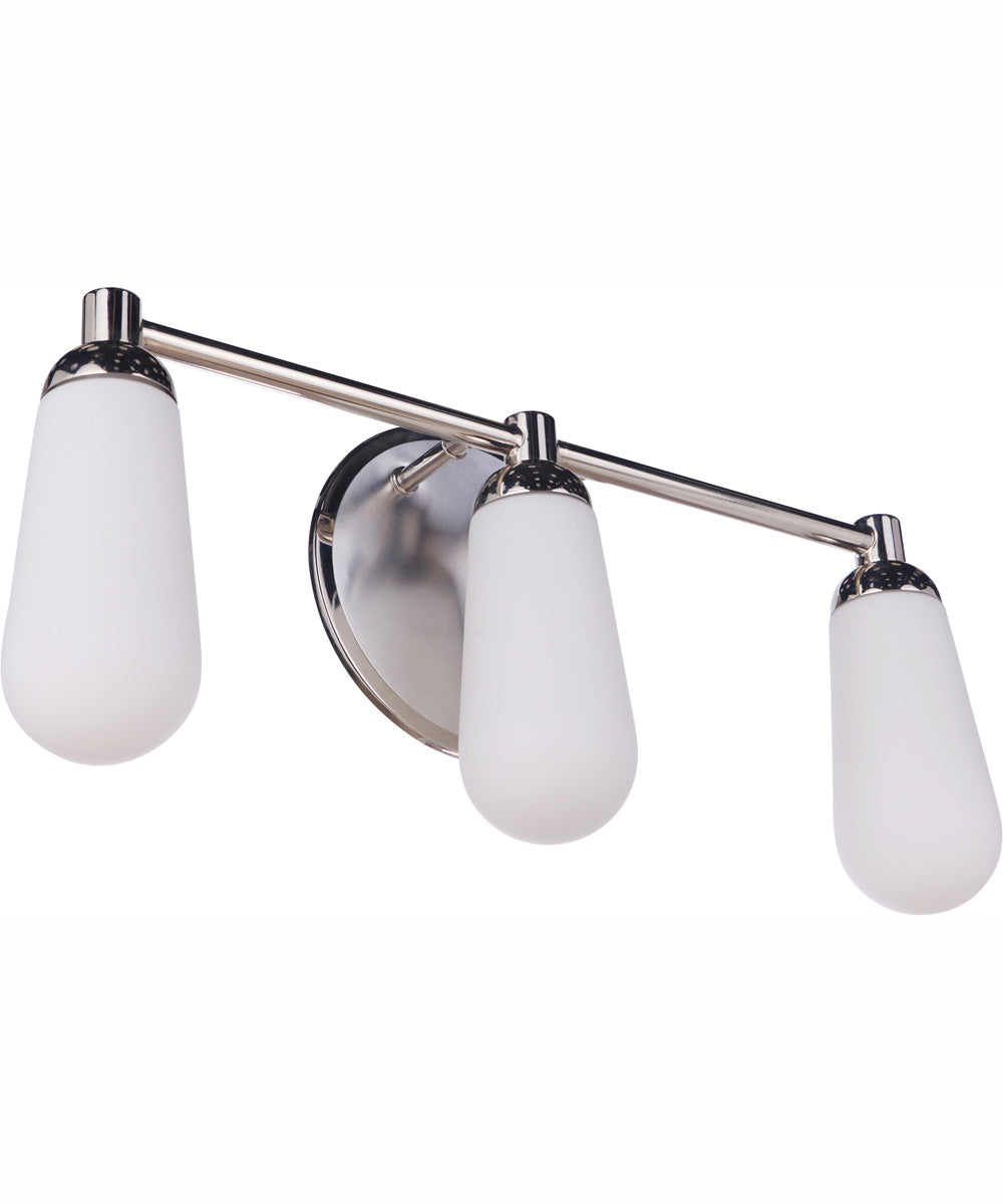 Riggs 3-Light Vanity Brushed Polished Nickel / Polished Nickel