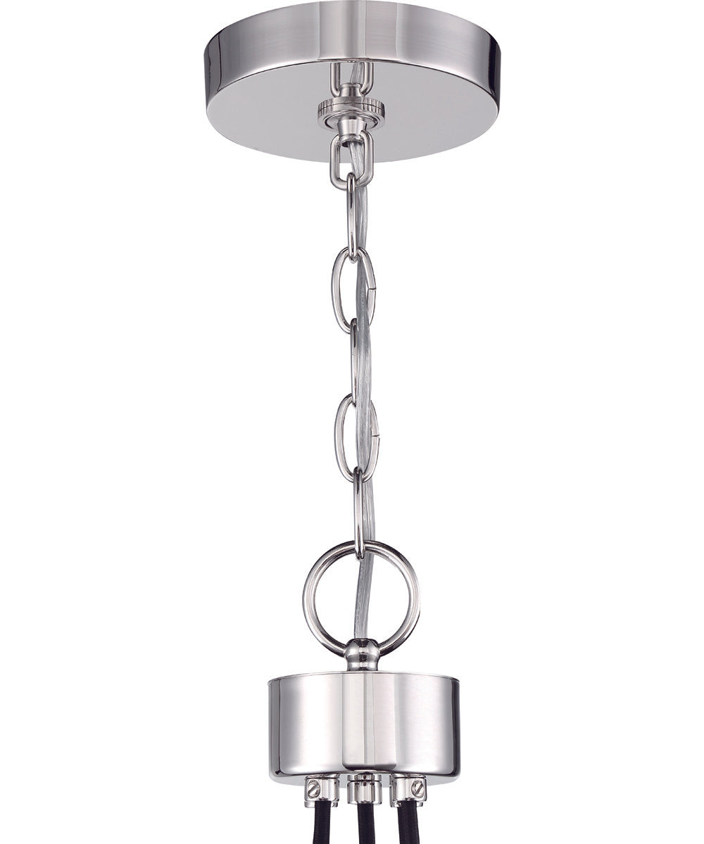 Que 5-Light Pendant Chrome