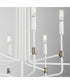 Davies 8-light Chandelier Studio White w/ Dark Brass