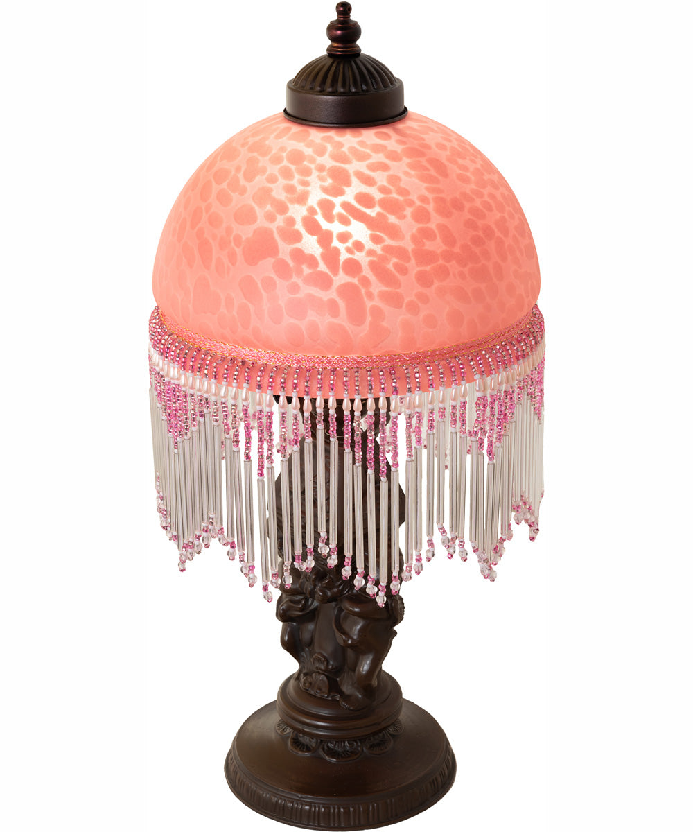 17" High Roussillon Cherub With Lantern Mini Lamp