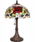 17" High Renaissance Rose Accent Lamp