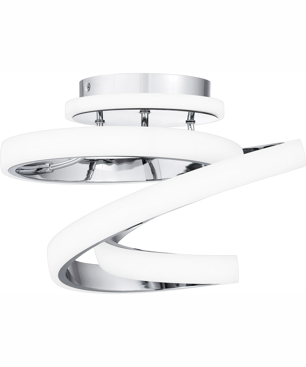 Aviva Medium Semi Flush Mount Polished Chrome