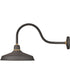 1-Light Large Gooseneck Outdoor Barn Light in Museum Bronze