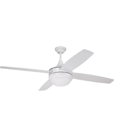 52" Phaze II 2-Light Ceiling Fan (Blades Included) White