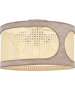 Syrah Large 3-light Semi Flush Mount Brushed Nickel