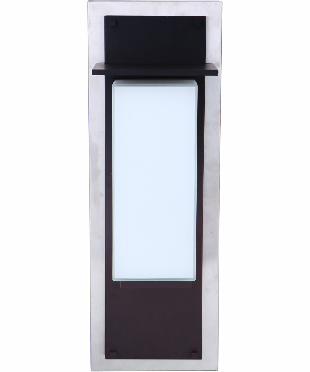 Heights 1-Light Outdoor Wall Lantern Stainless Steel / Midnight