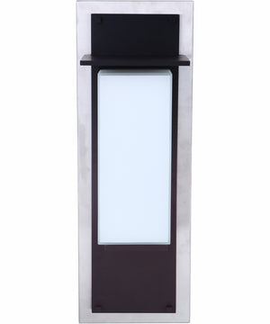 Heights 1-Light Outdoor Wall Lantern Stainless Steel / Midnight
