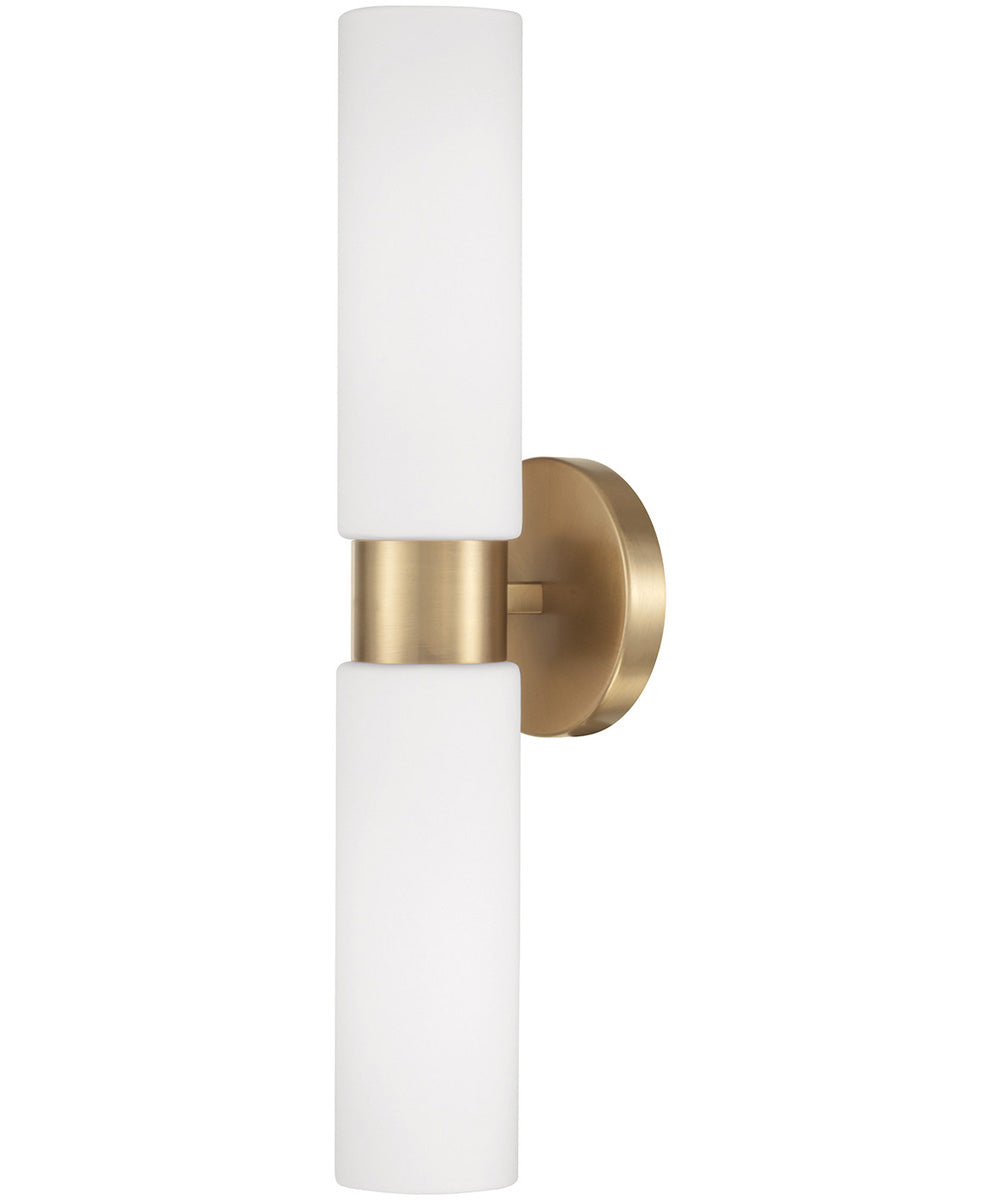 Theo 2-Light Sconce Aged Brass