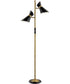 Jared 2-Light 2-Light Tree Lamp Ab Finished/Black/Metal Shade