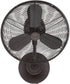 16" Bellows I Wall Fan Aged Bronze Textured