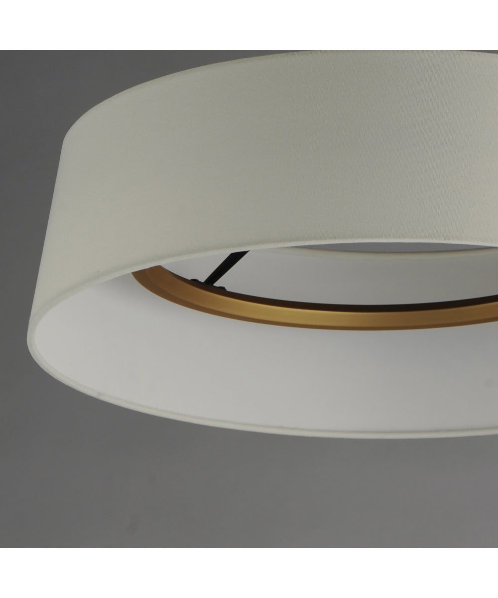 Paramount 21 inch LED Flush Mount Natural Aged Brass