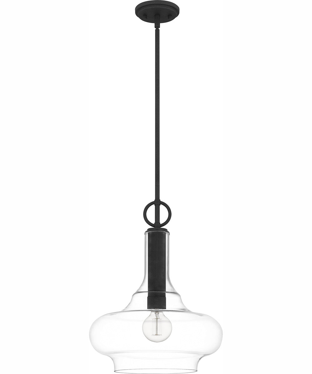 Quoizel Pendant 1-light Pendant Mottled Black