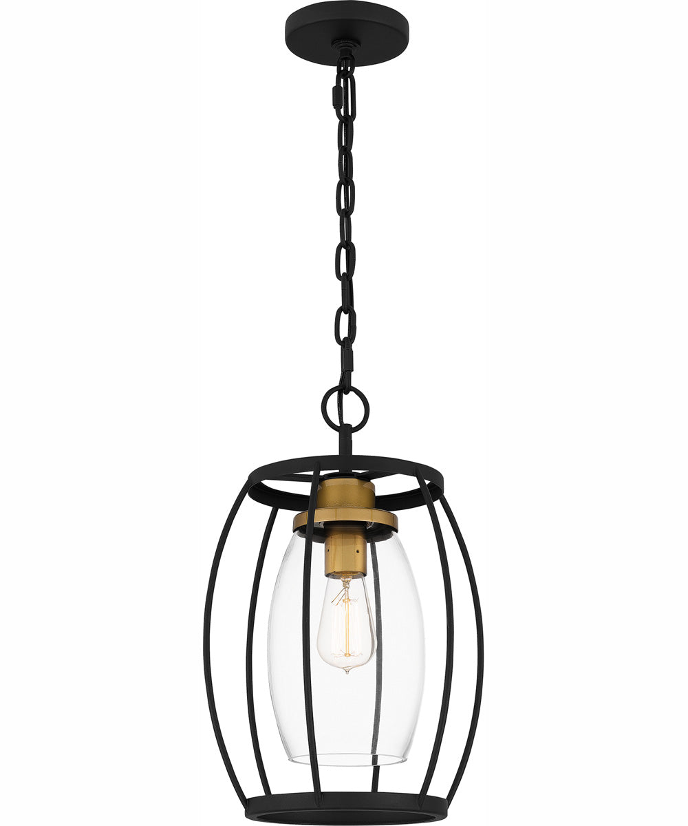 Thyme 1-light Mini Pendant Earth Black