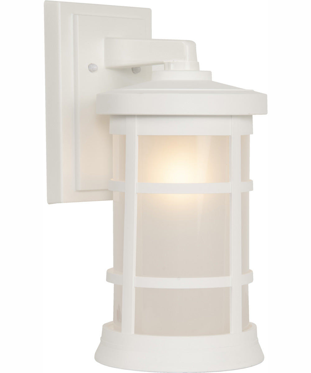 Resilience Lanterns 1-Light Outdoor Wall Lantern Matte White