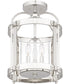 McPherson 3-light Semi Flush Mount Polished Nickel