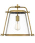 Cardiff Small 1-light Mini Pendant Weathered Brass