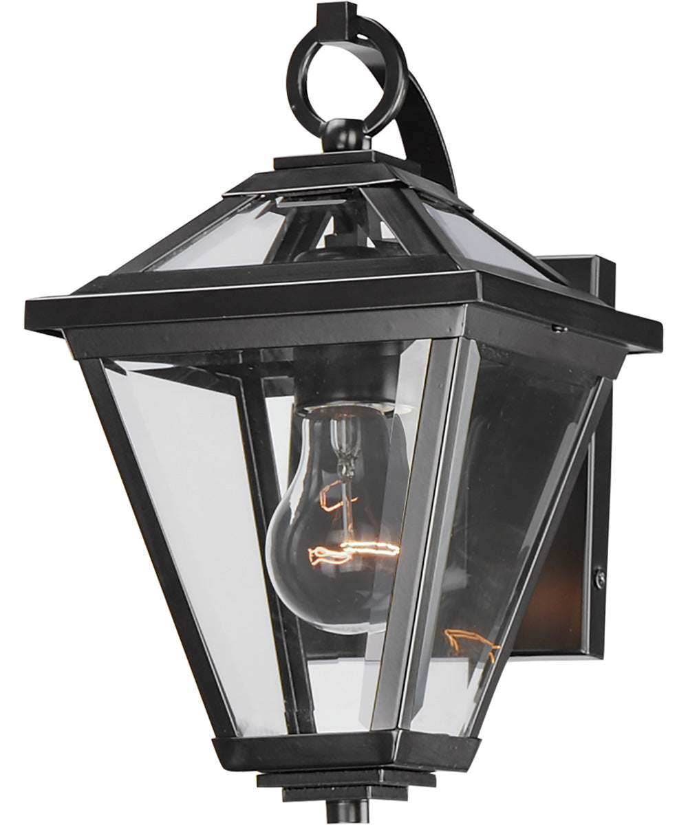 Prism 12 inch Outdoor Wall Sconce Black