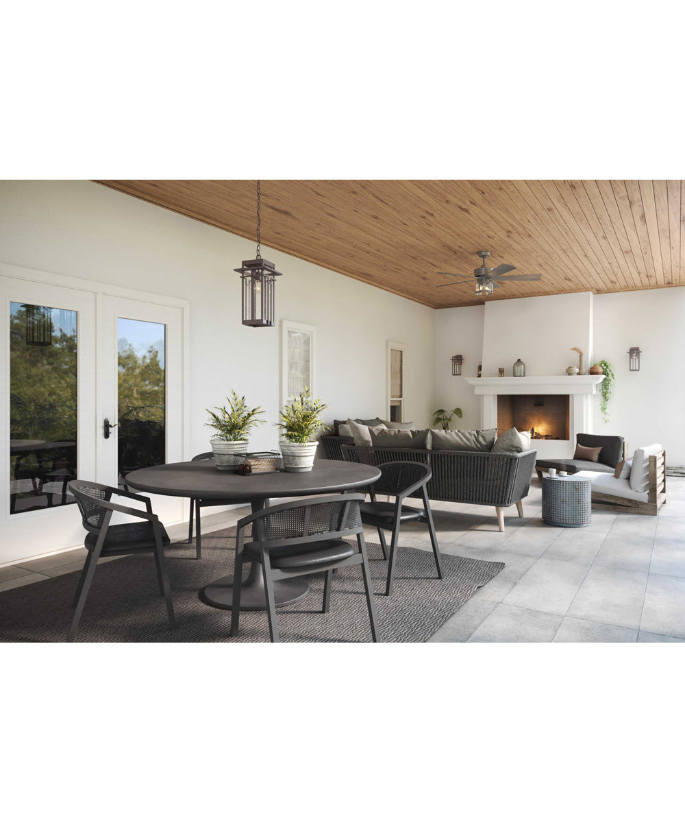 Boxwood 1-Light Hanging Lantern Antique Bronze