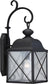 25"H Wingate 1-Light Outdoor Textured Black