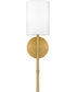 Quoizel Wood Small 1-light Wall Sconce Aged Brass