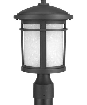 Wish 1-Light LED Post Lantern Textured Black