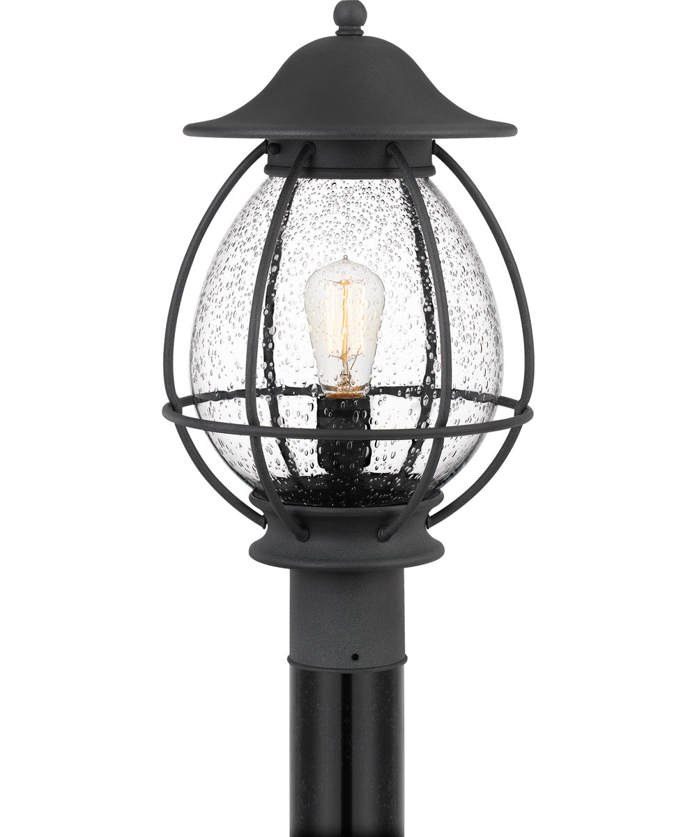 Boston Large 1-light Outdoor Post Light Mottled Black