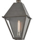 Endsley 1-Light Medium Wall Mount Lantern in Blackened Brass