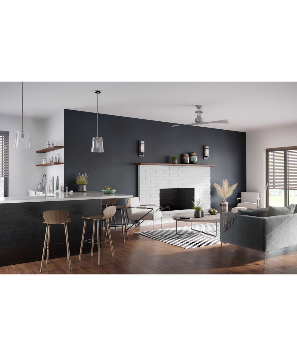 Spades 56" Two Blade Ceiling Fan Brushed Nickel