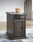 23"H Laflorn Chair Side End Table Gray