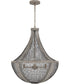 Hallie 4-light Pendant Distressed Grey Wood