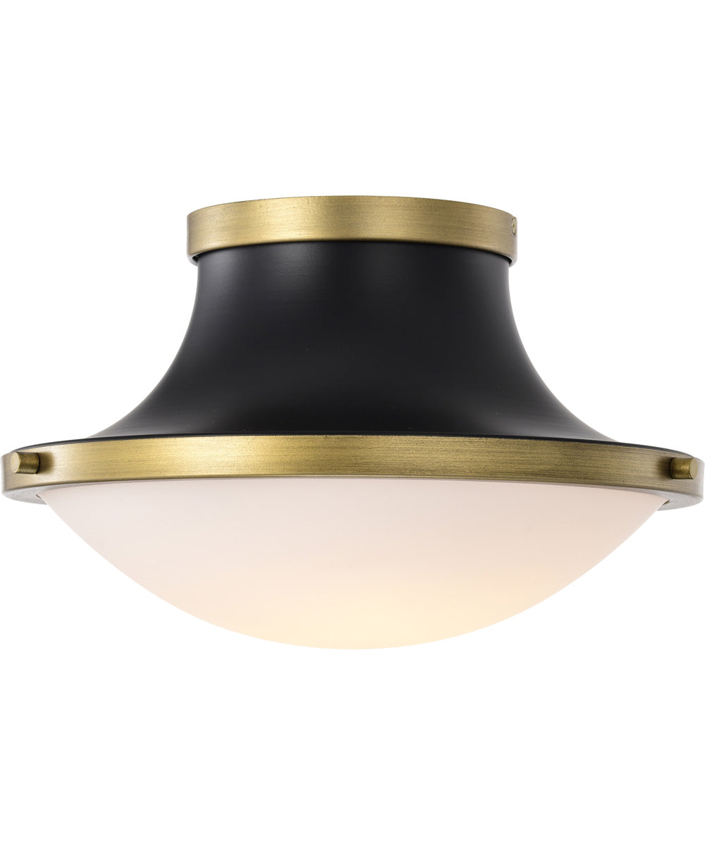 Lafayette 1-Light Close-to-Ceiling Matte Black