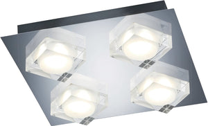 14"W Brooklyn LED Ceiling Light Chrome