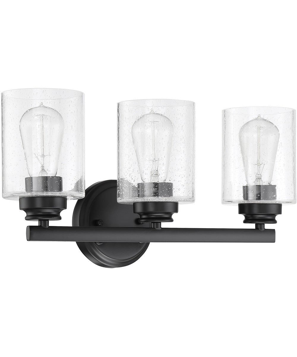 Bolden 3-Light Bath Vanity Light Flat Black